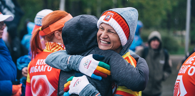 Атлеты во благо фонда "Синдром любви" приняли участие в Московском марафоне